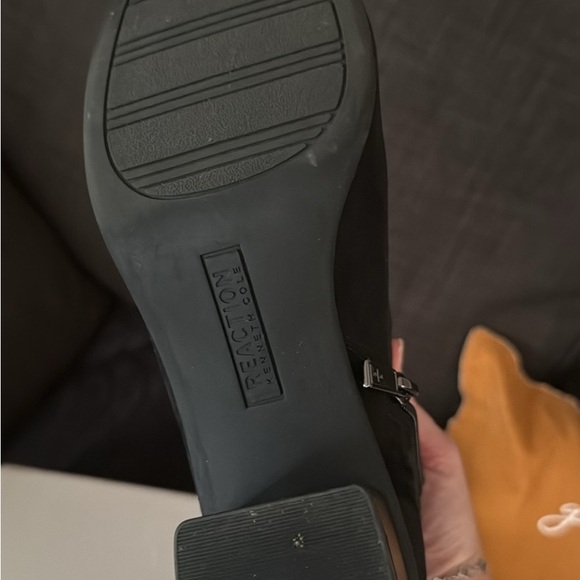 Kenneth Cole Black Ankle Booties with Buckle - Picture 3 of 3